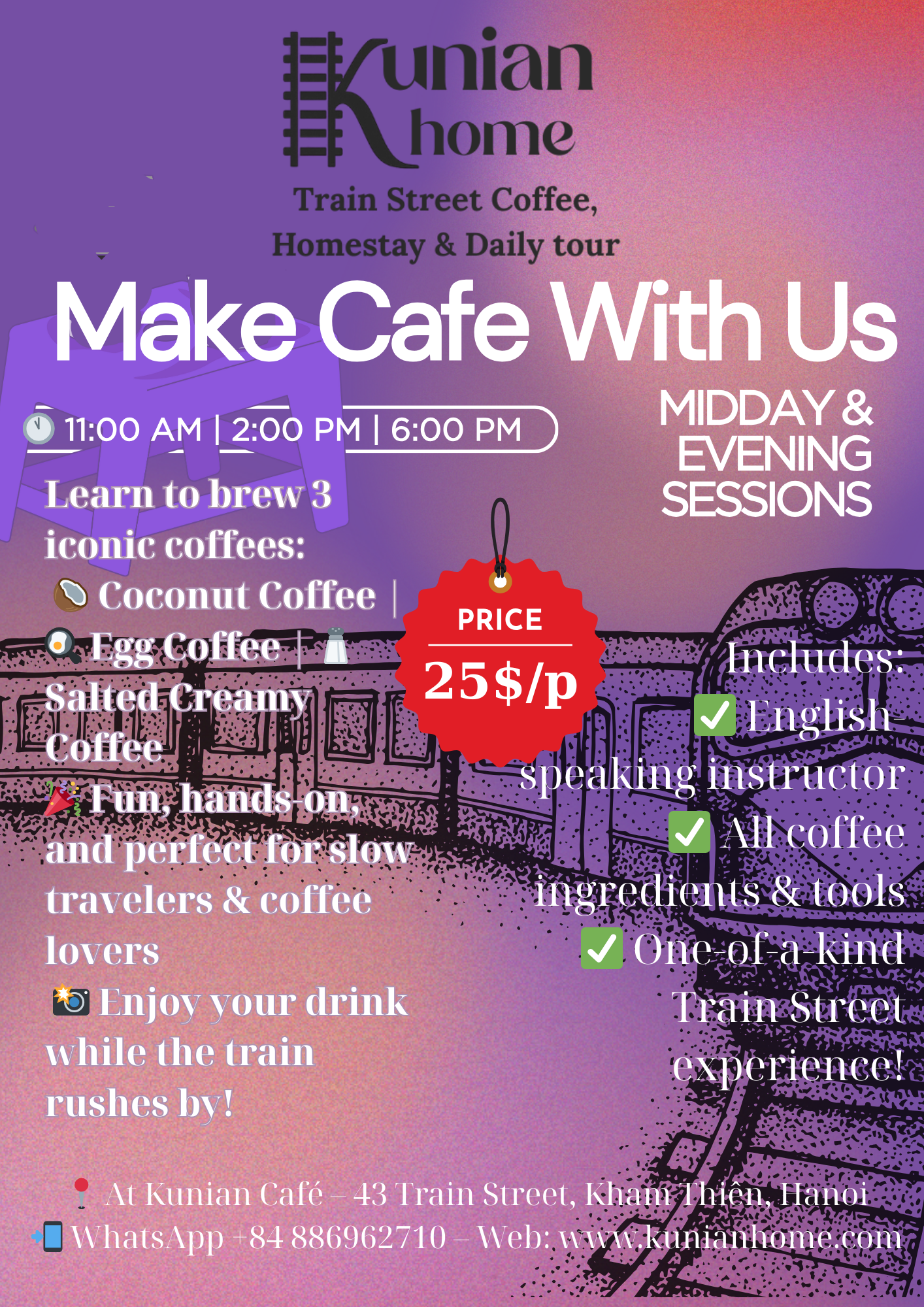 Make Coffee With Us (MIDDAY & EVENING SESSION)